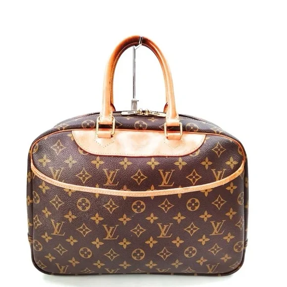 Louis Vuitton Handbag Deauville monogram GM Brown - Picture 1 of 7